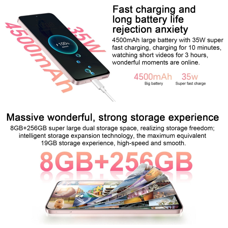 Doppia fotocamera posteriore, identificazione dell'impronta digitale laterale, batteria da 4500 mAh, MagicOS 7.1 da 6,7 pollici / Android 13 Dimensity 6020 Octa Core fino a 2,2 GHz, rete: 5G, OTG, non supporta Google Play, 8GB+256GB