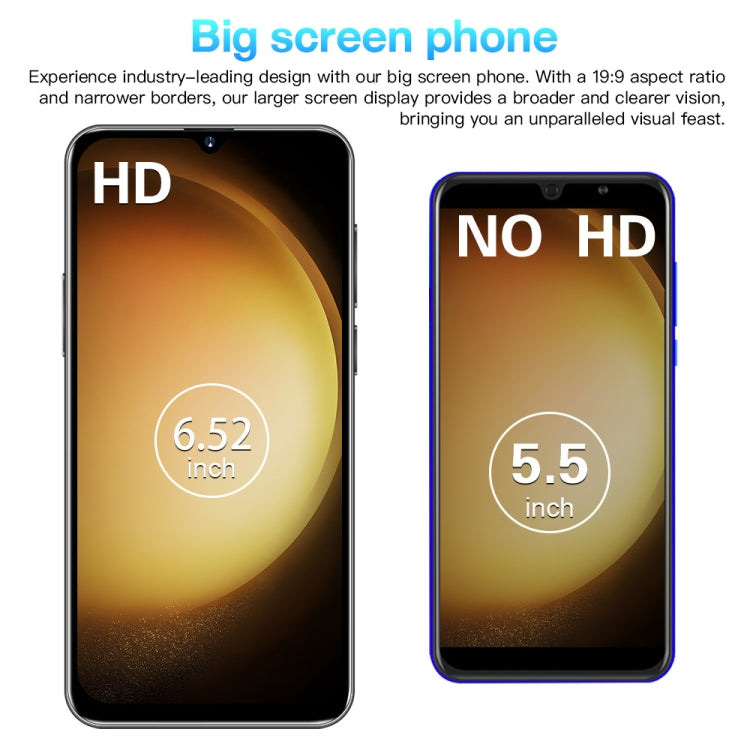 Identificazione facciale, Android 9.1 MTK6580A Quad Core, Rete: 3G, S23Ultra / D15