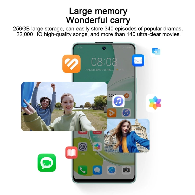 Doppia fotocamera posteriore, identificazione dell'impronta digitale laterale, batteria da 5000 mAh, HarmonyOS 3.0 da 6,8 pollici Qualcomm Snapdragon 680 Octa Core, rete: 4G, OTG, non supporta Google Play, 256GB