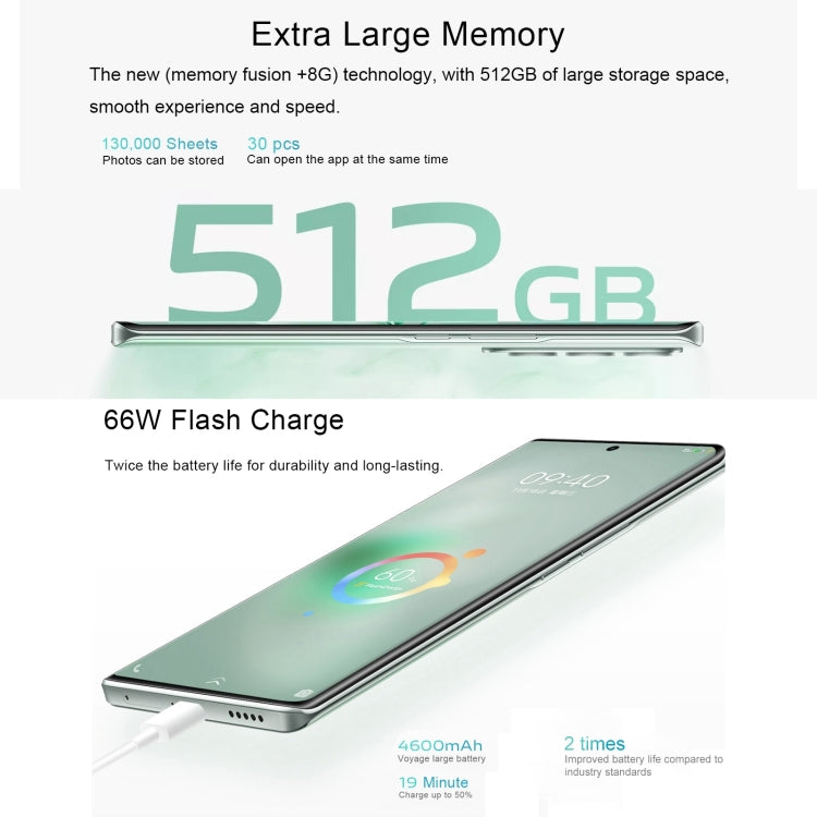 Tripla fotocamera posteriore, identificazione delle impronte digitali Srceen, batteria da 4600 mAh, Android 13 OriginOS 3 da 6,78 pollici Qualcomm Snapdragon 870 Octa Core fino a 3,2 GHz, OTG, NFC, rete: 5G, 12GB+512GB