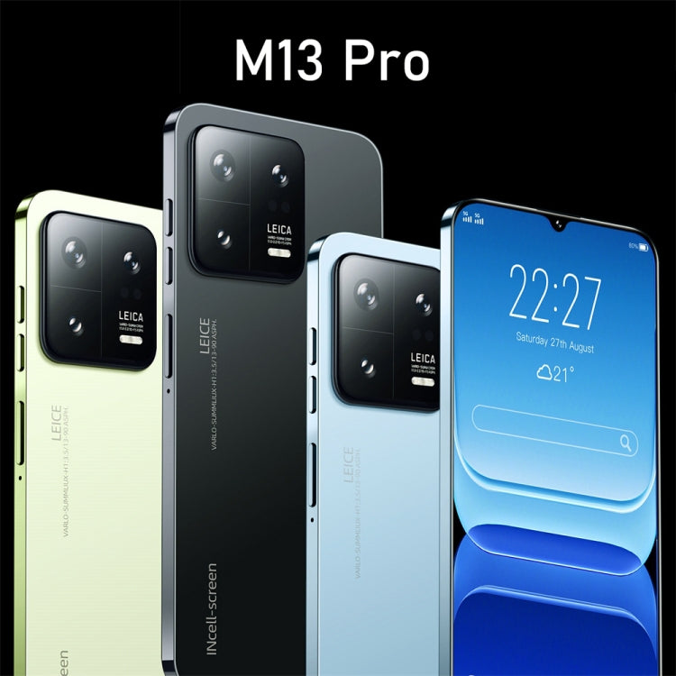 Identificazione facciale, Android 9.1 MTK6580A Quad Core, Rete: 3G, Dual SIM, M13 Pro / X22