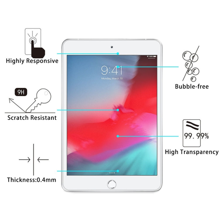 Pellicola in vetro temperato antideflagrante con durezza superficiale 0,4 mm 9H per iPad mini / mini 2 Retina / mini 3, For iPad mini / mini 2 Retina / mini 3