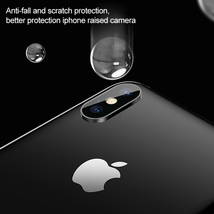 Per iPhone XS Max Pellicola in vetro temperato per protezione dell'obiettivo della fotocamera in metallo in lega di titanio, For iPhone XS Max (Black)(1 PC), For iPhone XS Max (Gold)(1 PC), For iPhone XS Max (Silver)(1 PC)