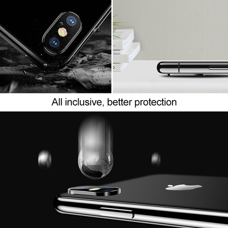 Per iPhone XS Max Pellicola in vetro temperato per protezione dell'obiettivo della fotocamera in metallo in lega di titanio, For iPhone XS Max (Black)(1 PC), For iPhone XS Max (Gold)(1 PC), For iPhone XS Max (Silver)(1 PC)