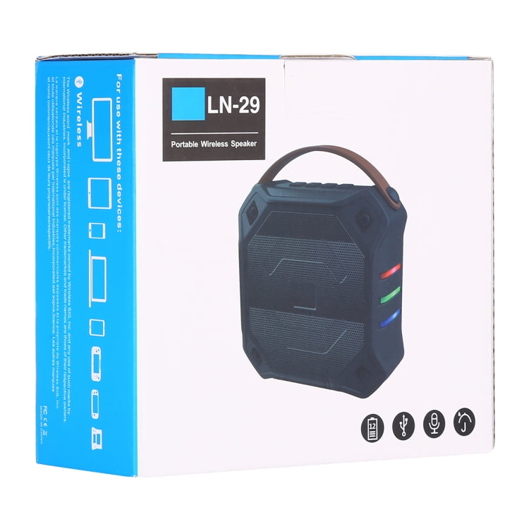 Altoparlante wireless portatile LN-29 DC 5V con chiamate in vivavoce, supporto USB e scheda TF, LN-29