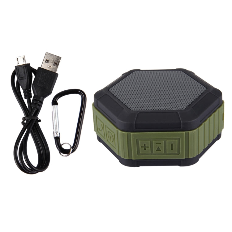 Altoparlante stereo Bluetooth impermeabile portatile BT508 con microfono e gancio integrati, supporto chiamate in vivavoce, scheda TF e FM, distanza Bluetooth: 10 m
