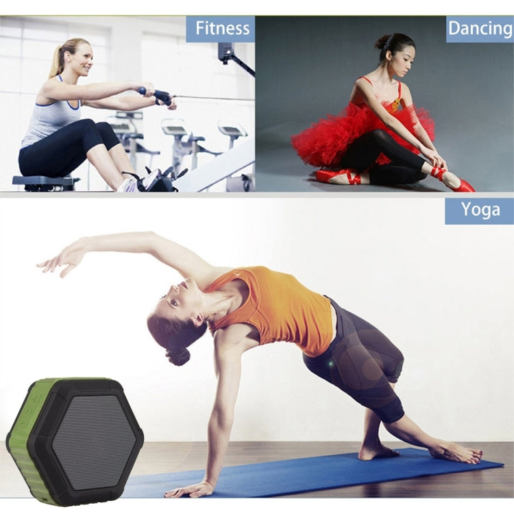 Altoparlante stereo Bluetooth impermeabile portatile BT508 con microfono e gancio integrati, supporto chiamate in vivavoce, scheda TF e FM, distanza Bluetooth: 10 m