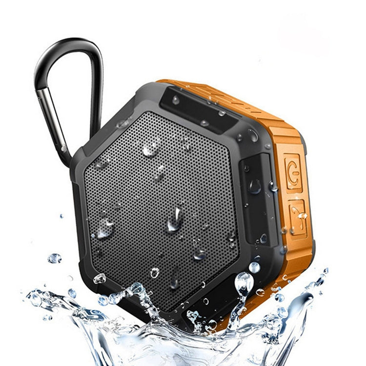 Altoparlante stereo Bluetooth impermeabile portatile BT508 con microfono e gancio integrati, supporto chiamate in vivavoce, scheda TF e FM, distanza Bluetooth: 10 m