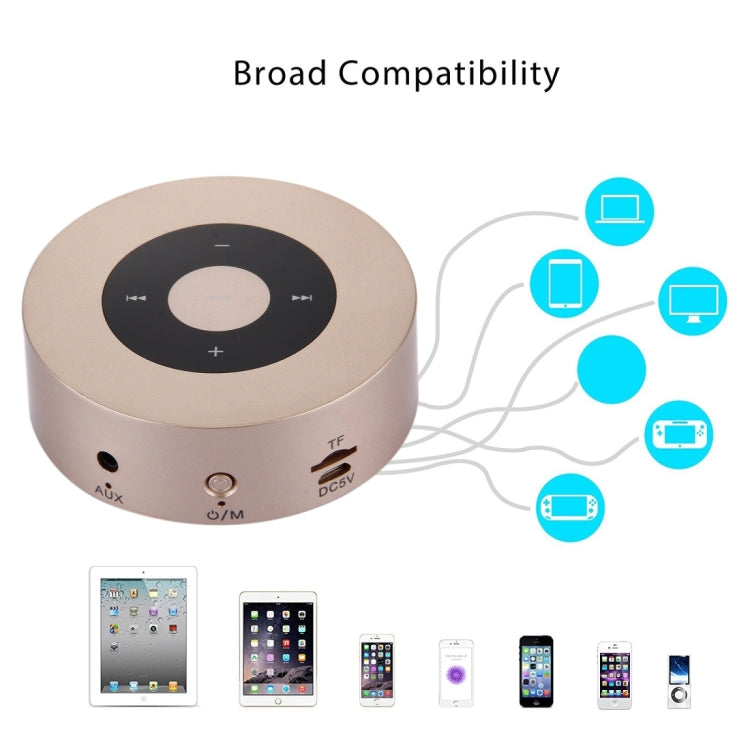 Altoparlante Bluetooth stereo portatile A8, microfono integrato, supporto chiamate in vivavoce/scheda TF/ingresso AUX, Pink, Gold, Grey, Red, Silver