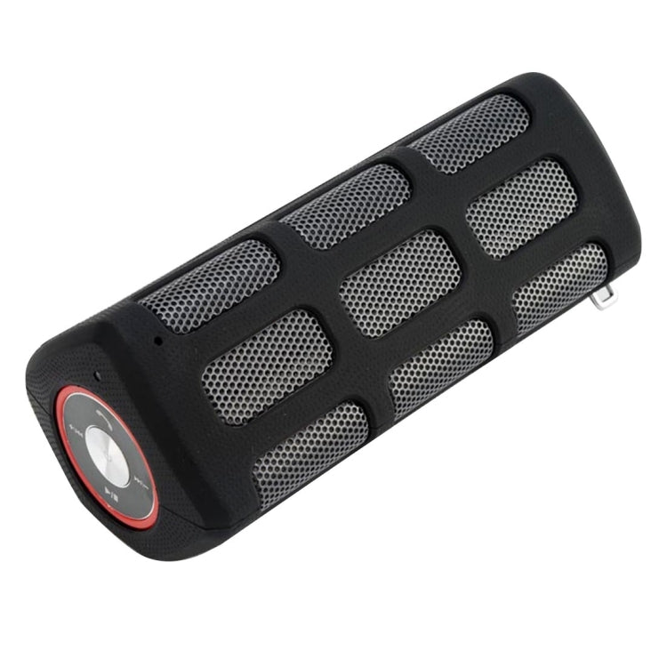 con microfono integrato e gancio per appenderlo, supporta chiamate in vivavoce e ingresso AUX, distanza Bluetooth: 10 m.