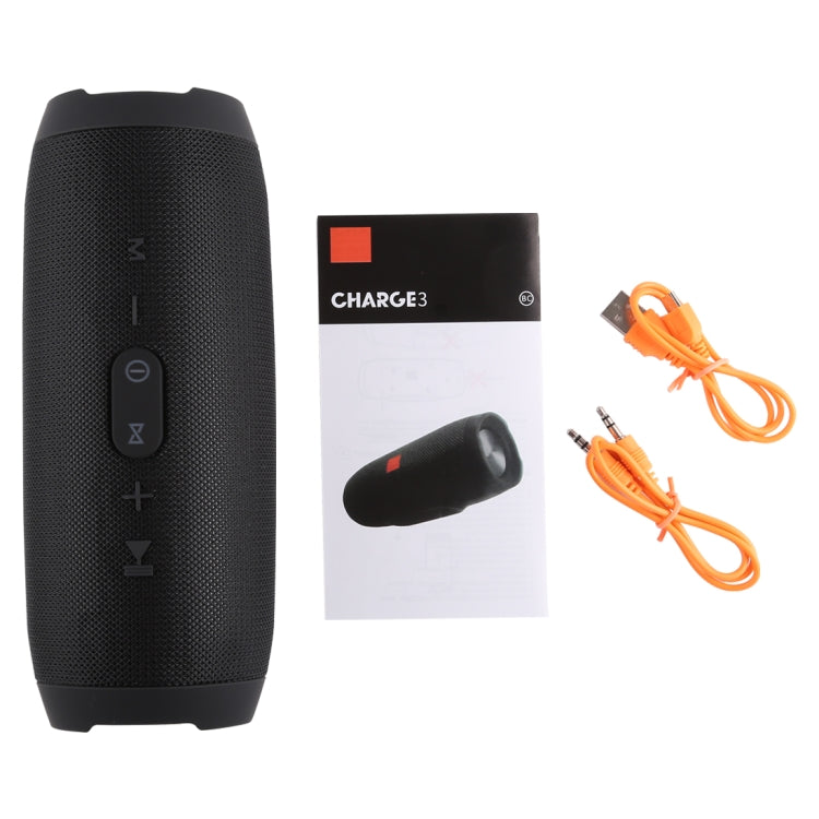 Altoparlante stereo Bluetooth impermeabile Charge3 Life, microfono integrato, supporto chiamate in vivavoce, scheda TF, ingresso AUX e power bank