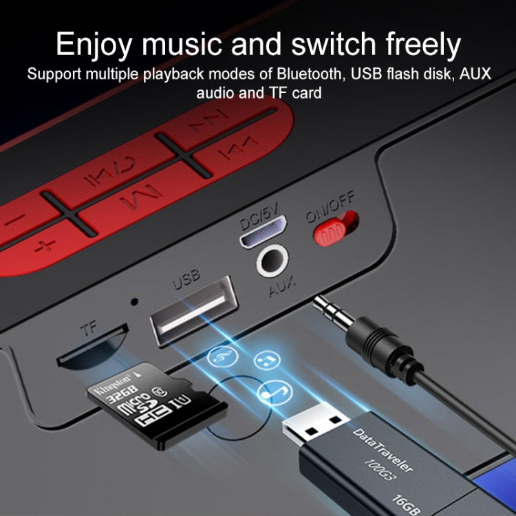 Supporta chiamate in vivavoce, scheda TF, disco U, audio AUX e funzione FM, SC211