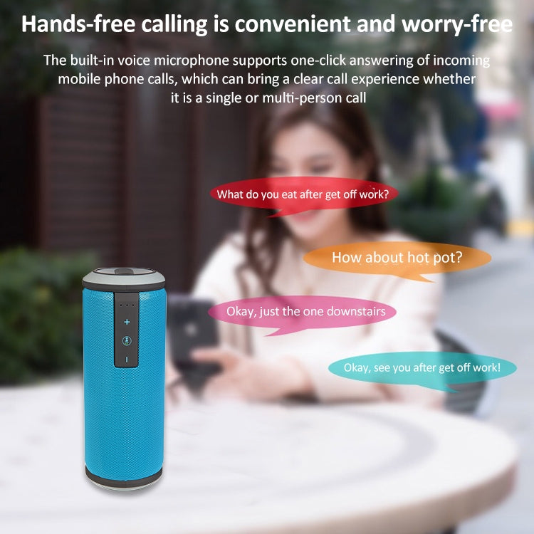 Altoparlante stereo portatile impermeabile Bluetooth 4.0 W-KING X6