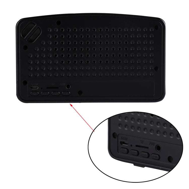 MIC integrato, supporto chiamate in vivavoce, scheda TF, ingresso AUX e FM, distanza Bluetooth: 10 m