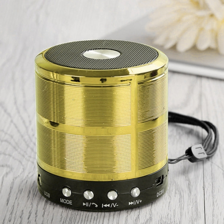 Altoparlante Bluetooth WS-887 con cordino, supporto per chiamate in vivavoce, disco FM e U, scheda TF e AUX