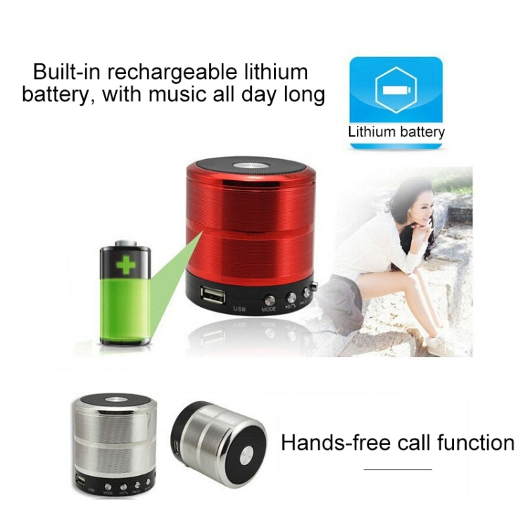 Altoparlante Bluetooth WS-887 con cordino, supporto per chiamate in vivavoce, disco FM e U, scheda TF e AUX