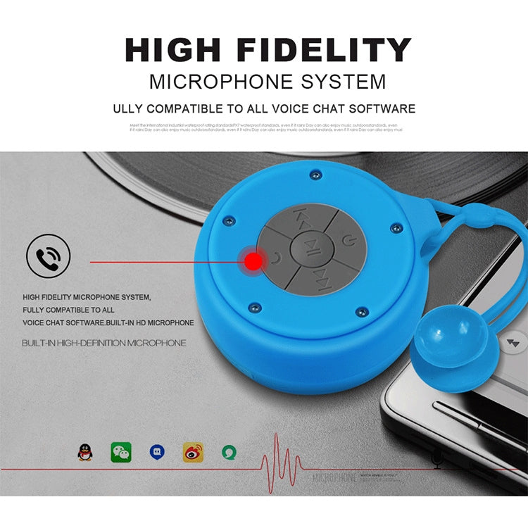 Altoparlante Bluetooth impermeabile con ventosa Q50 per bagno