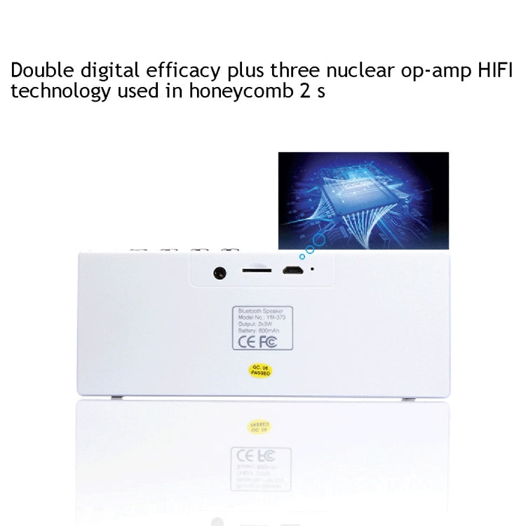 Altoparlante Bluetooth multifunzione YM370 con microfono, supporta chiamate in vivavoce e scheda TF
