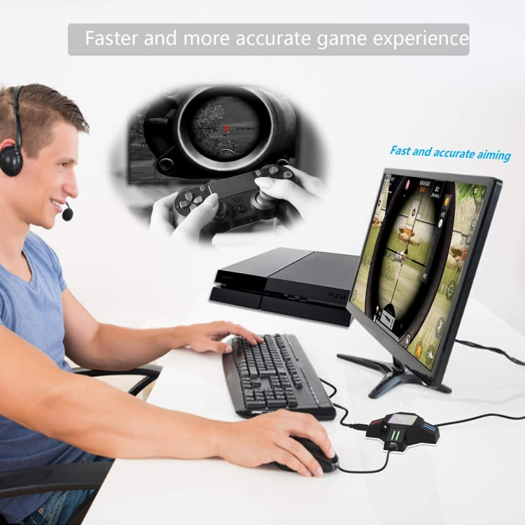 MKX401 Per Switch / Xbox / PS4 / PS3 Controller di gioco Gamepad Tastiera Mouse Adattatore Convertitore, MKX401 Adapter Converter