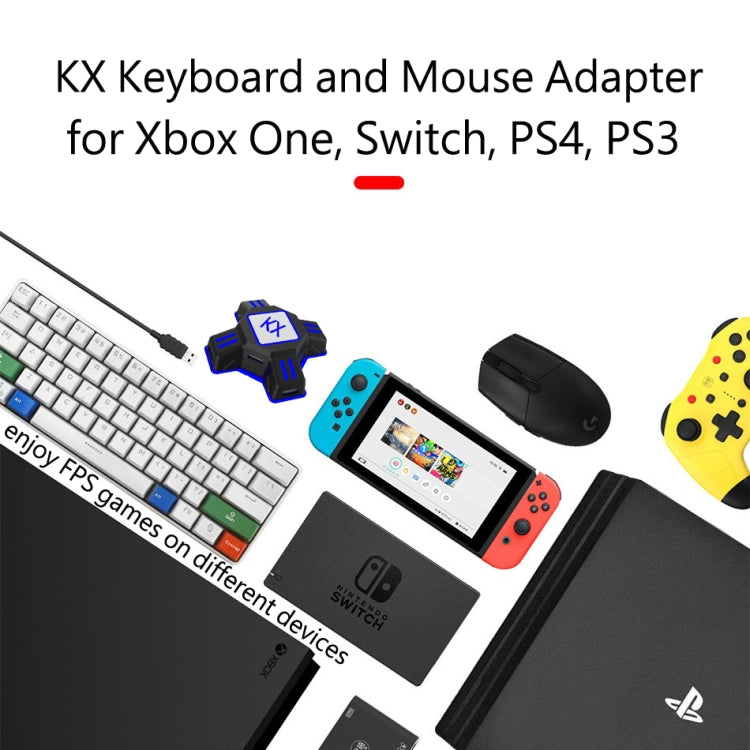 MKX401 Per Switch / Xbox / PS4 / PS3 Controller di gioco Gamepad Tastiera Mouse Adattatore Convertitore, MKX401 Adapter Converter