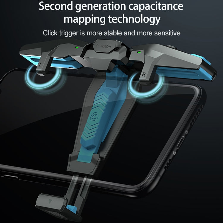 GameSir F4 Condensatore fisico pieghevole a forma di ala d'aquila Gamepad compatibile con dispositivi di sistema IOS e Android, F4
