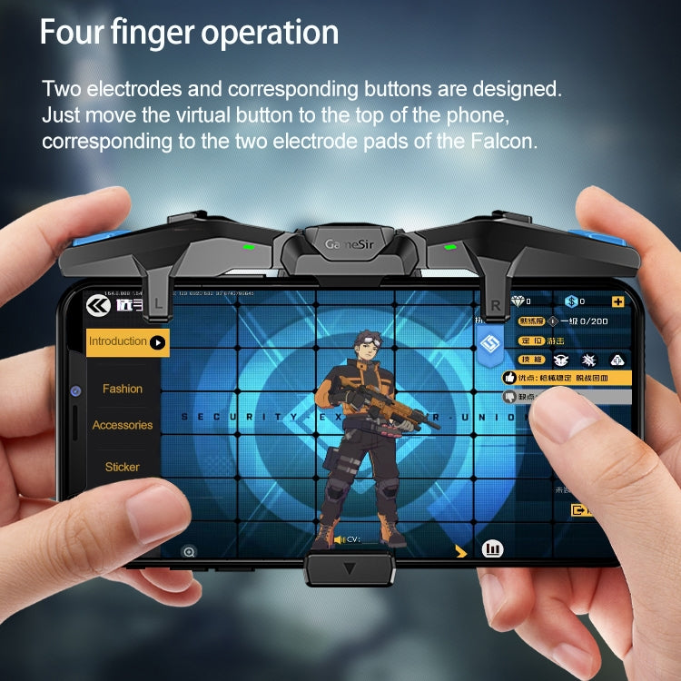 GameSir F4 Condensatore fisico pieghevole a forma di ala d'aquila Gamepad compatibile con dispositivi di sistema IOS e Android, F4