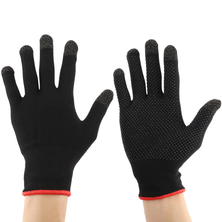 Un paio di guanti e-sport traspiranti con touch screen antiscivolo in nylon + fibra conduttiva