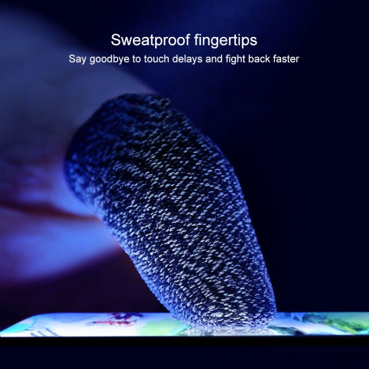 10 pezzi in nylon + fibra conduttiva antiscivolo a prova di sudore per telefono cellulare, touch screen, per pollice/indice