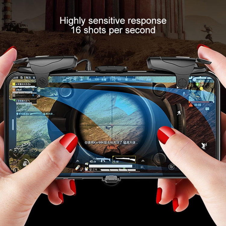 Gamepad per riprese di giochi per cellulare con pulsanti separabili in lega antiscivolo, supporto modalità burst, adatto per telefoni cellulari da 4,7-6,5 pollici