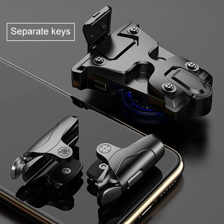 Gamepad per riprese di giochi per cellulare con pulsanti separabili in lega antiscivolo, supporto modalità burst, adatto per telefoni cellulari da 4,7-6,5 pollici