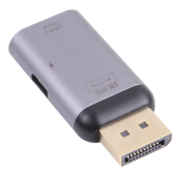 2 in 1 4K 60Hz DP maschio a ricarica USB-C/Type-C + adattatore USB-C/Type-C femmina, DP