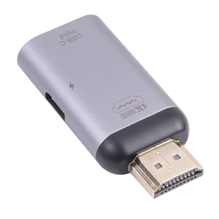 2 in 1 4K 60Hz HDMI maschio a ricarica USB-C/Type-C + adattatore USB-C/Type-C femmina, HDMI