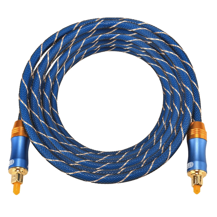 EMK LSYJ-A Cavo audio ottico digitale Toslink maschio a maschio con testa in metallo placcato oro OD 6,0 mm da 3 m, Length: 3m