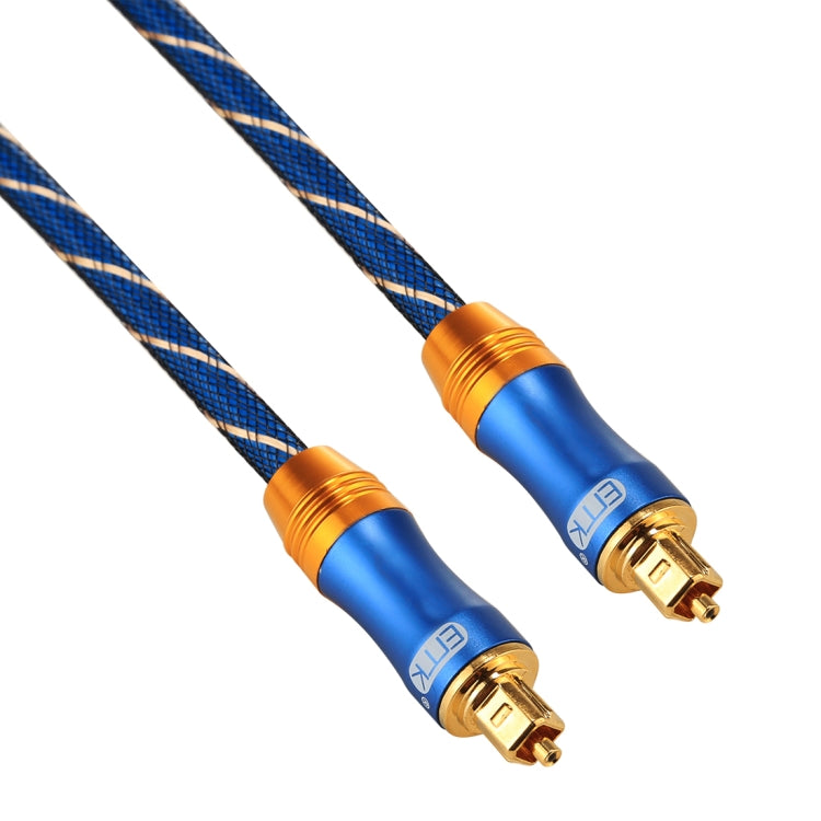EMK LSYJ-A Cavo audio ottico digitale Toslink maschio a maschio con testa metallica placcata oro OD 6,0 mm, Length: 30m