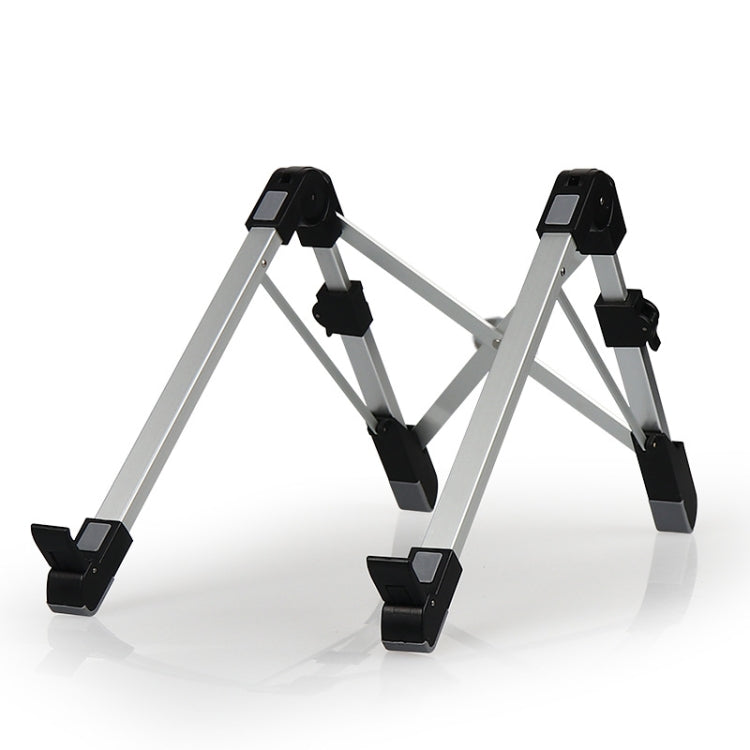 Staffa di dissipazione del calore pieghevole per computer portatile pieghevole per supporto estensibile per laptop in lega di alluminio, dimensioni: 24,5x3,3x2,8 cm