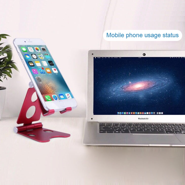 ROOSTAND R2 Staffa per tablet da tavolo mobile in lega di alluminio Doppia artefatto pigro pieghevole, dimensioni: 6,4x7x9 cm, R2 Black, R2 Champagne Gold, R2 Rose Gold, R2 Rose Red, R2 Silver