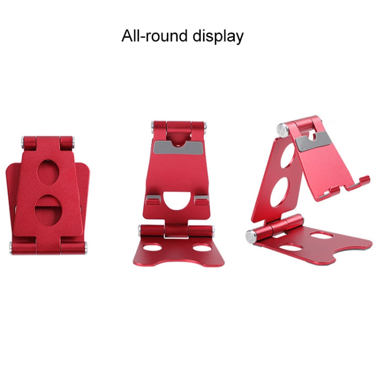 ROOSTAND R2 Staffa per tablet da tavolo mobile in lega di alluminio Doppia artefatto pigro pieghevole, dimensioni: 6,4x7x9 cm, R2 Black, R2 Champagne Gold, R2 Rose Gold, R2 Rose Red, R2 Silver
