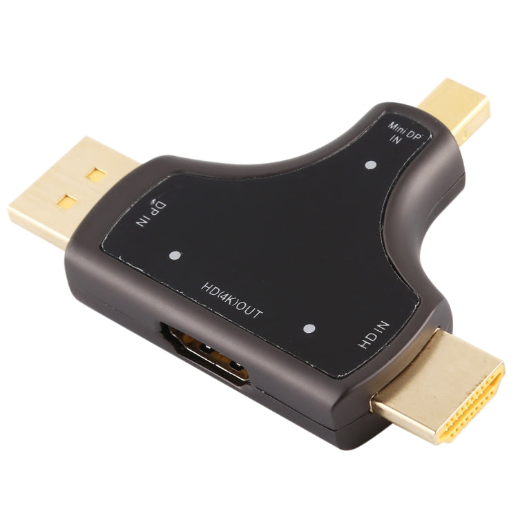 Adattatore D62A DisplayPort + Mini DP + HDMI maschio a HDMI femmina 3 in 1, D62A