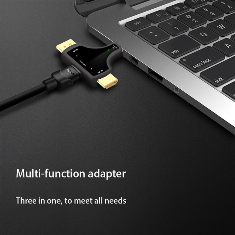 Adattatore D62A DisplayPort + Mini DP + HDMI maschio a HDMI femmina 3 in 1, D62A