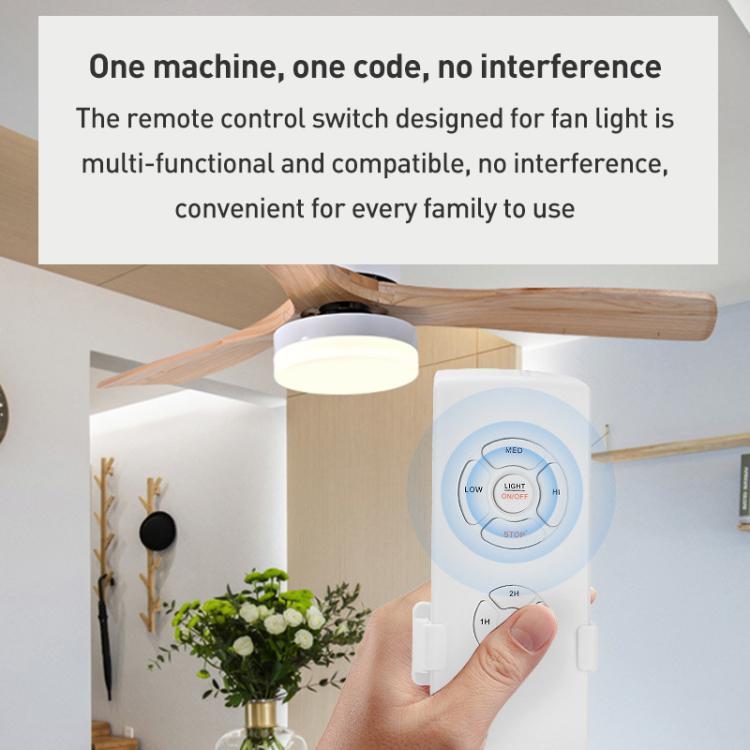 Kit telecomando universale per lampada ventilatore a soffitto 85-265V Interruttore di controllo wireless temporizzato Ricevitore trasmettitore velocità del vento regolato