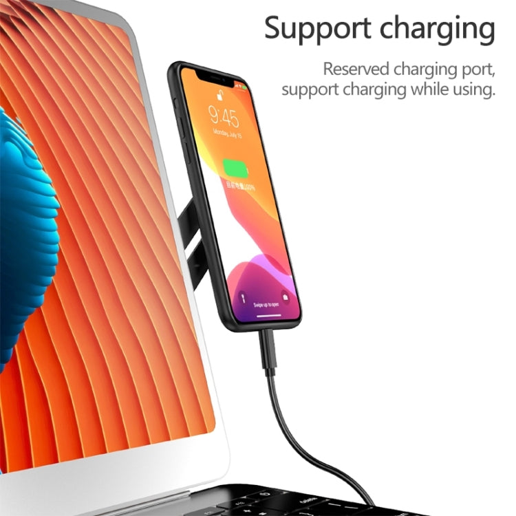 Staffa di espansione per laptop universale incollabile in lega di alluminio Staffa per telefono cellulare con aspirazione magnetica, Silver