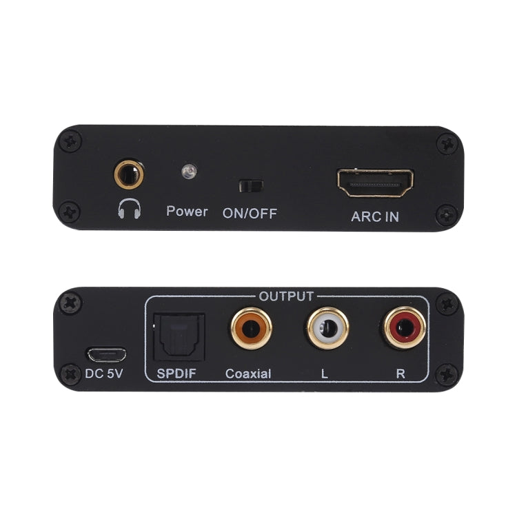 Estrattore audio ARC da 192 KHz HDMI ARC a SPDIF + coassiale + convertitore L/R Adattatore canale di ritorno audio, 192KHz ARC