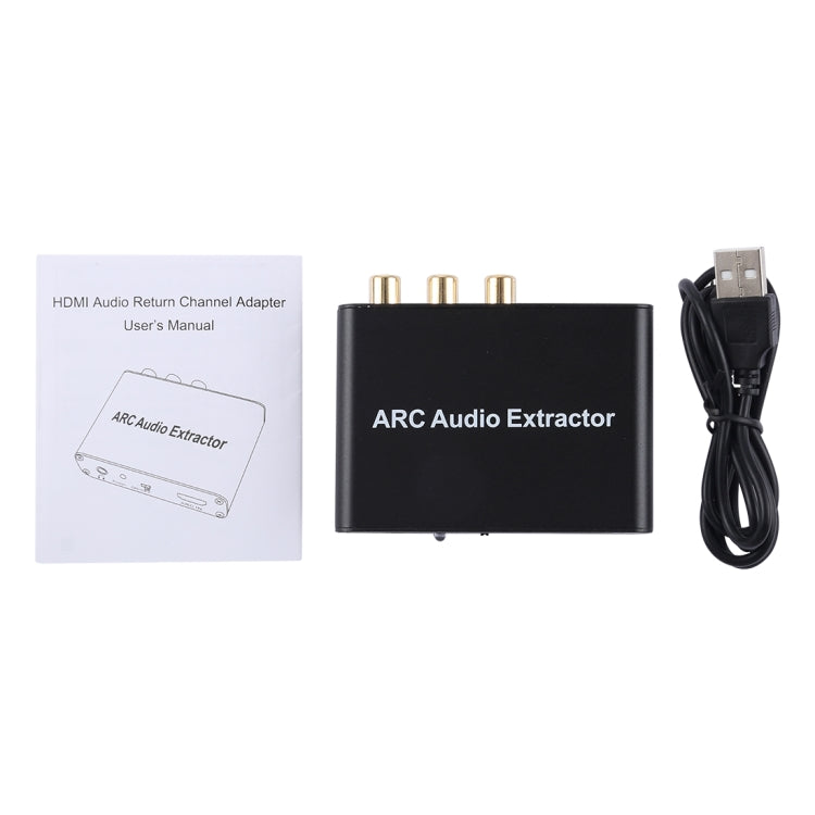 Estrattore audio ARC da 192 KHz HDMI ARC a SPDIF + coassiale + convertitore L/R Adattatore canale di ritorno audio, 192KHz ARC