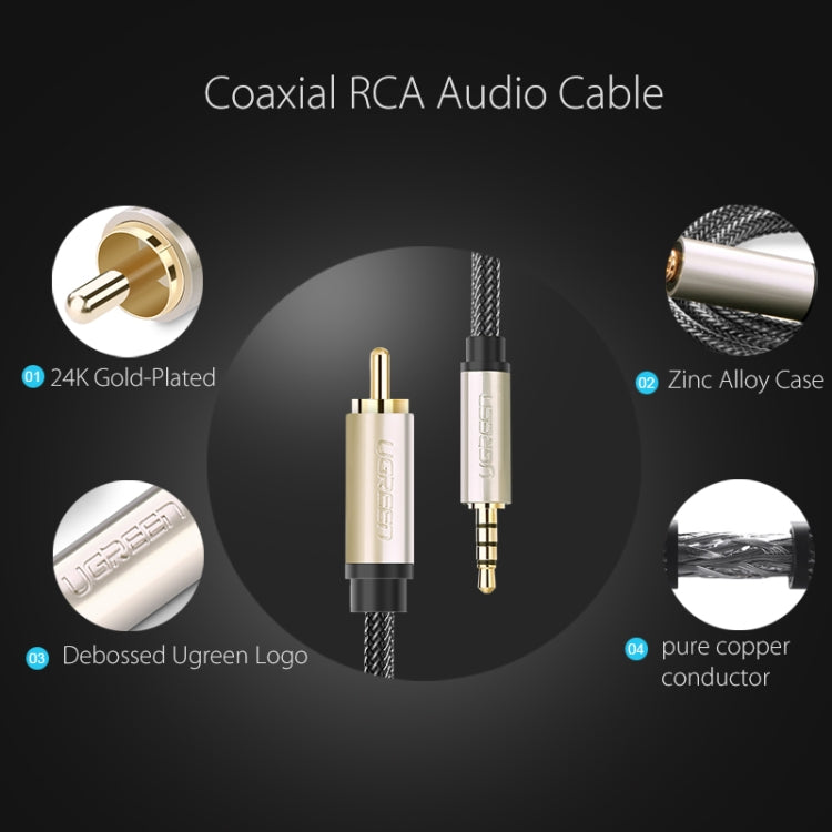 Cavo audio UGREEN da 3,5 mm a RCA Cavo digitale SPDIF Xiaomi Mi 1/2 TV, lunghezza: 2 m, Length: 2m