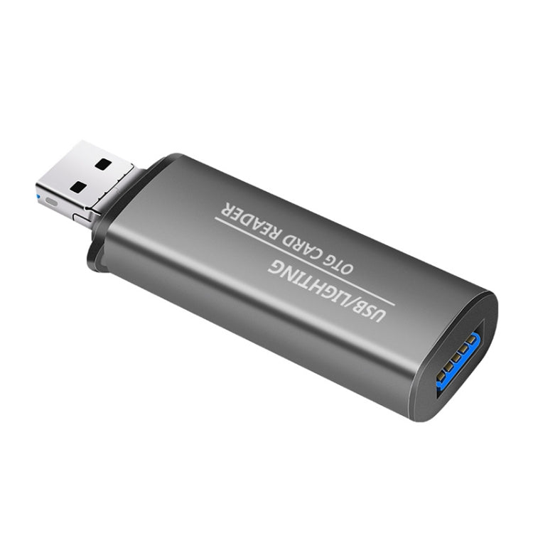 118 Interfacce USB 2 in 1 + 8 pin Disco flash USB/scheda di memoria Lettore di schede OTG per sistema IOS Telefono cellulare/computer