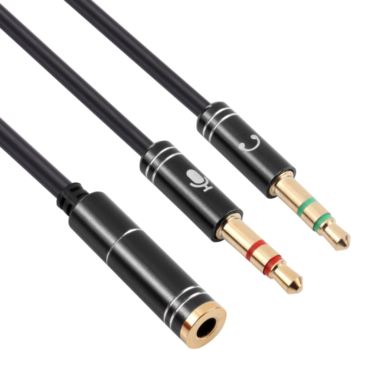 Cavo adattatore da 3,5 mm femmina a 2 x 3,5 mm maschio, 3.5mm Female to 2 x 3.5mm Male