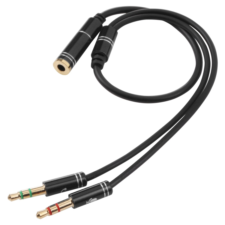 Cavo adattatore da 3,5 mm femmina a 2 x 3,5 mm maschio, 3.5mm Female to 2 x 3.5mm Male