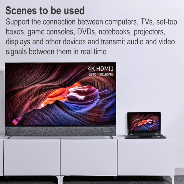 Cavo intrecciato in nylon maschio-maschio HDMI 2.0 con testa placcata oro ULT-unite, lunghezza cavo: 2 m, 2m