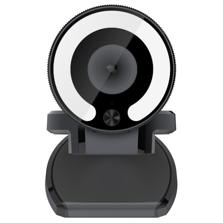 Landshine Telecamera HD per bellezza dal vivo per computer con messa a fuoco automatica USB 2K grandangolare da 90 gradi con luce ad anello