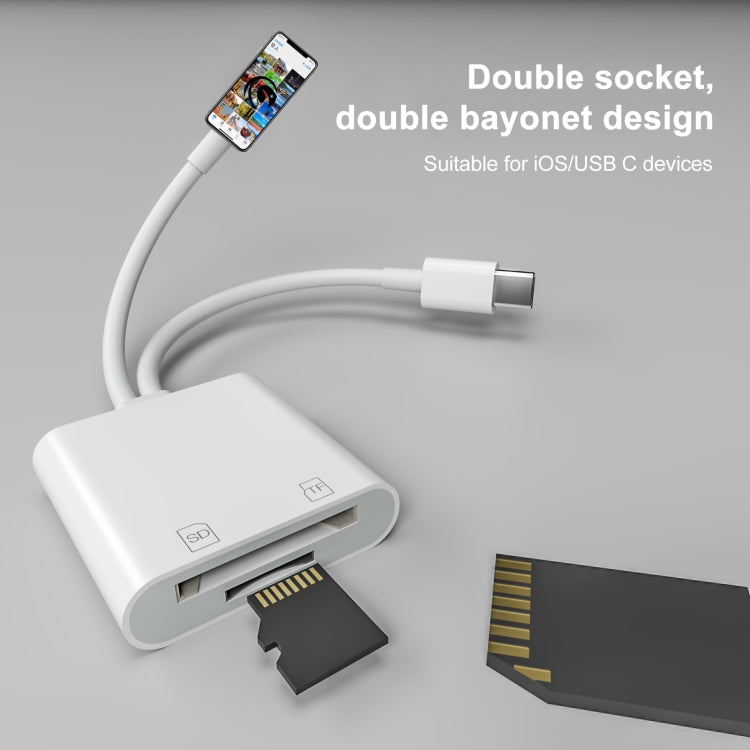 NK-101Y ST Pro 8 pin + adattatore per fotocamera da USB-C/Type-C a scheda SD/TF, NK-101Y ST Pro